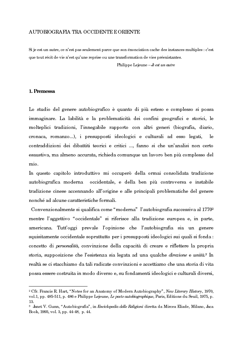 Anteprima della tesi: Wild Swans: storia, auto/biografia e identità femminile, Pagina 5