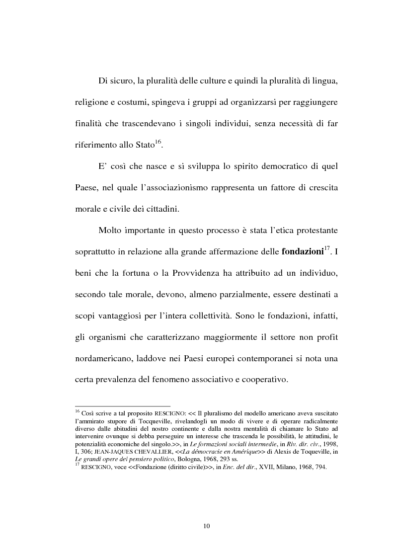 Anteprima della tesi: Organizzazioni non lucrative di utilità sociale, Pagina 10