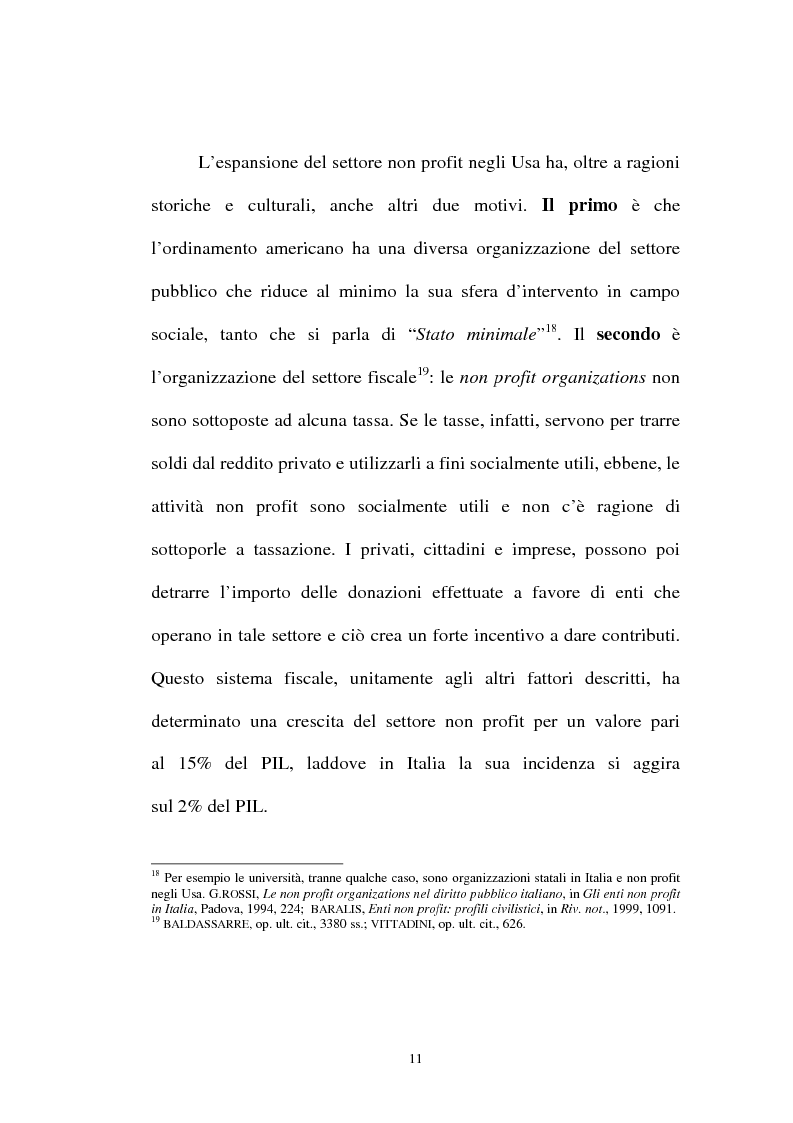 Anteprima della tesi: Organizzazioni non lucrative di utilità sociale, Pagina 11