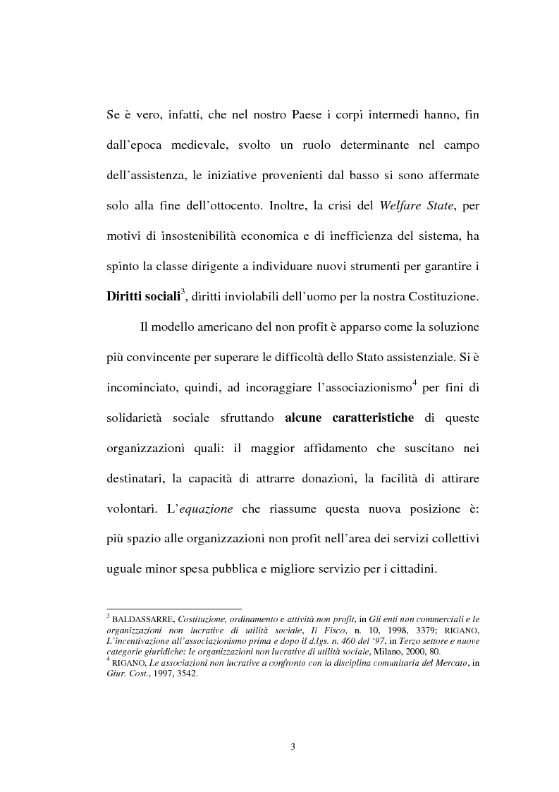 Anteprima della tesi: Organizzazioni non lucrative di utilità sociale, Pagina 3