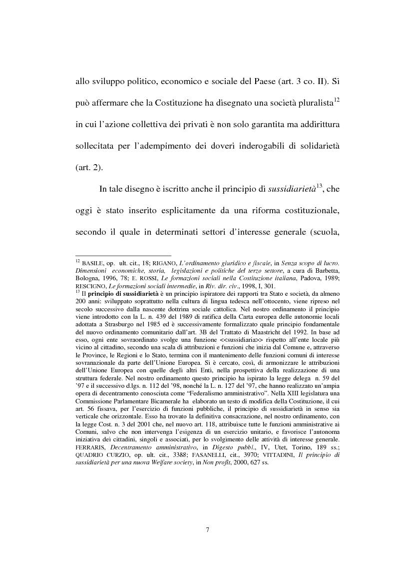 Anteprima della tesi: Organizzazioni non lucrative di utilità sociale, Pagina 7