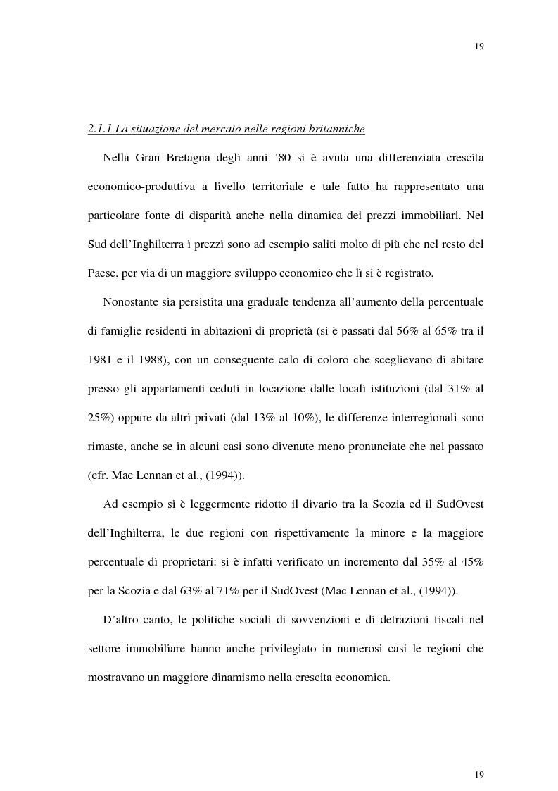 Anteprima della tesi: Il mercato delle abitazioni: modelli teorici ed un'applicazione econometrica sui prezzi in Italia, Pagina 15