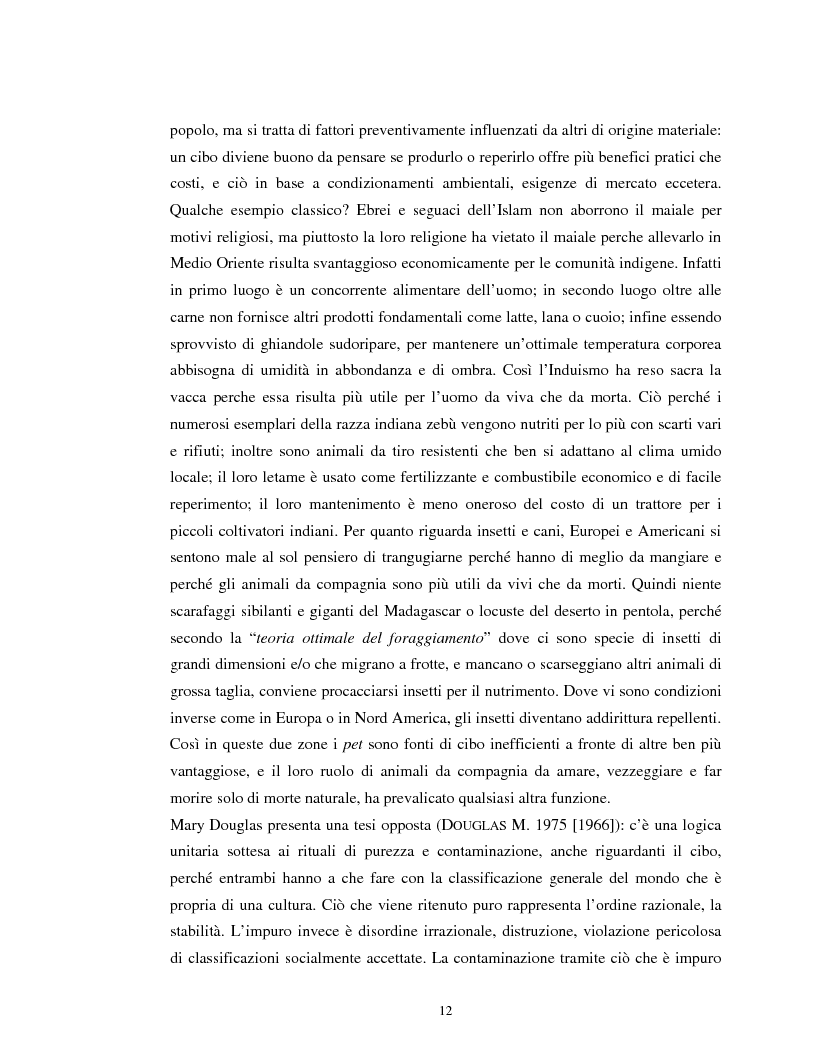 Anteprima della tesi: Usi alimentari in un contesto contadino tradizionale. L'alimentazione delle famiglie mezzadrili a Spello negli anni '50, Pagina 10