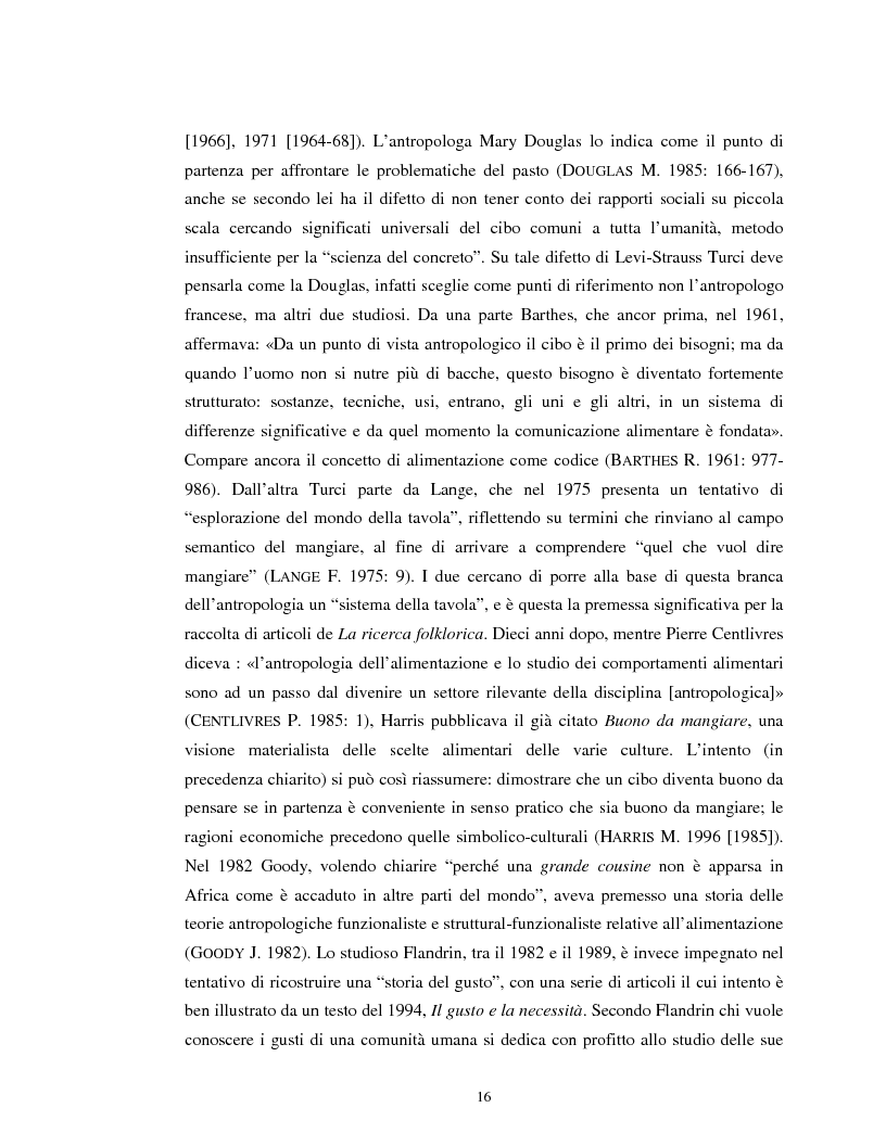 Anteprima della tesi: Usi alimentari in un contesto contadino tradizionale. L'alimentazione delle famiglie mezzadrili a Spello negli anni '50, Pagina 14