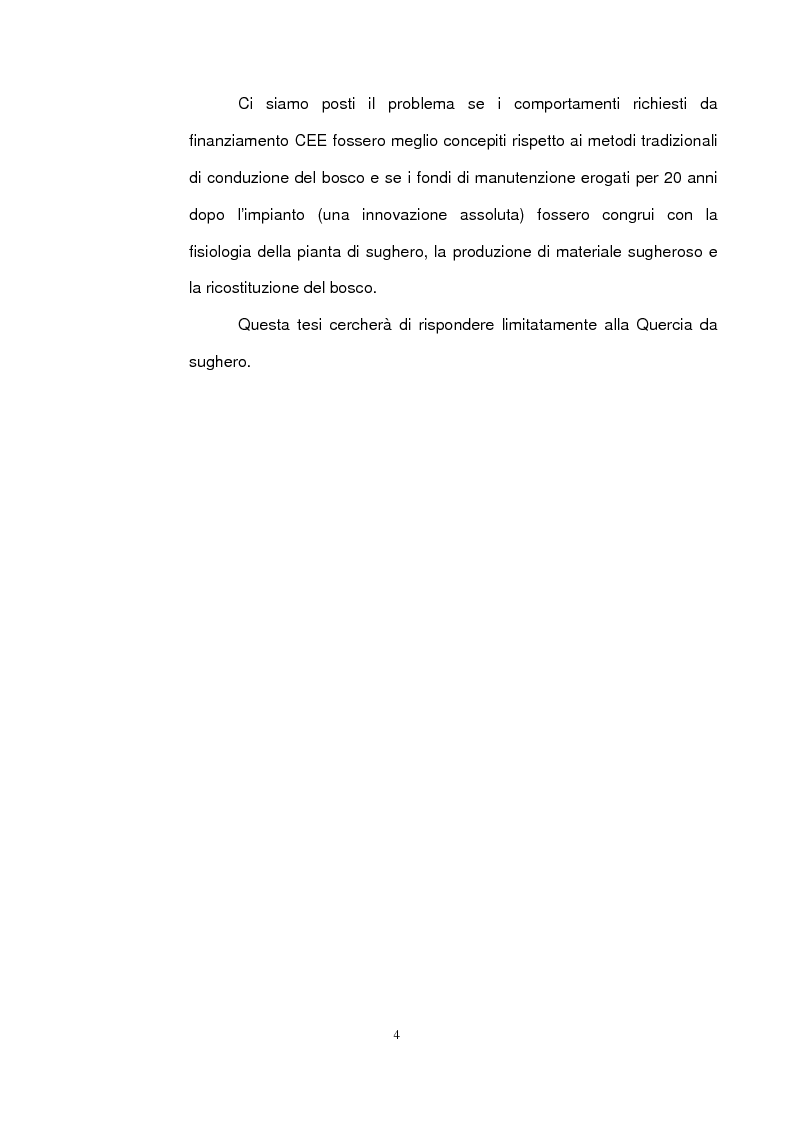 Anteprima della tesi: Sughereta di nuovo impianto nell'Altopiano di Quirra (Sardegna sud-orientale), Pagina 2