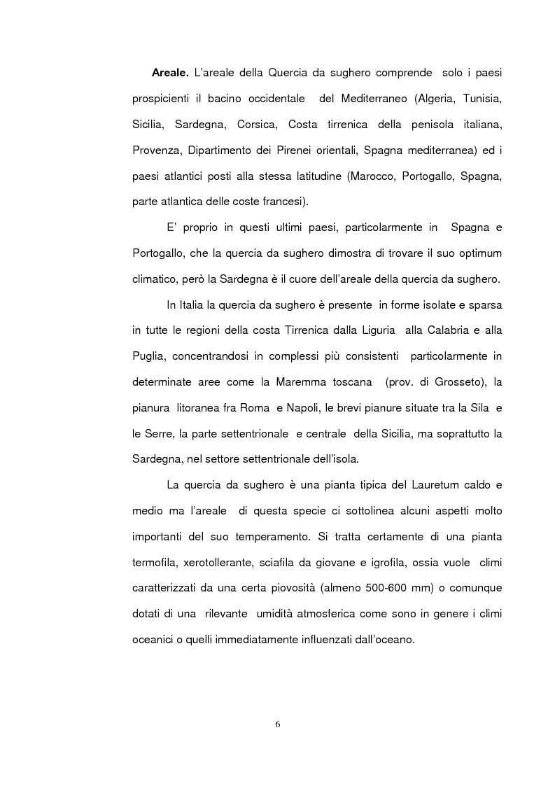 Anteprima della tesi: Sughereta di nuovo impianto nell'Altopiano di Quirra (Sardegna sud-orientale), Pagina 4