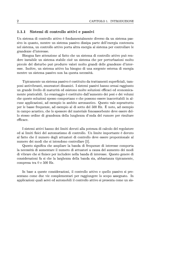 Anteprima della tesi: Controllo attivo delle vibrazioni: sperimentazione su un simulatore dinamico di motore C.I., Pagina 2