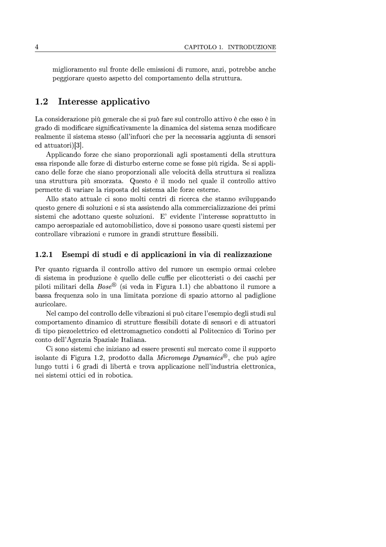Anteprima della tesi: Controllo attivo delle vibrazioni: sperimentazione su un simulatore dinamico di motore C.I., Pagina 4