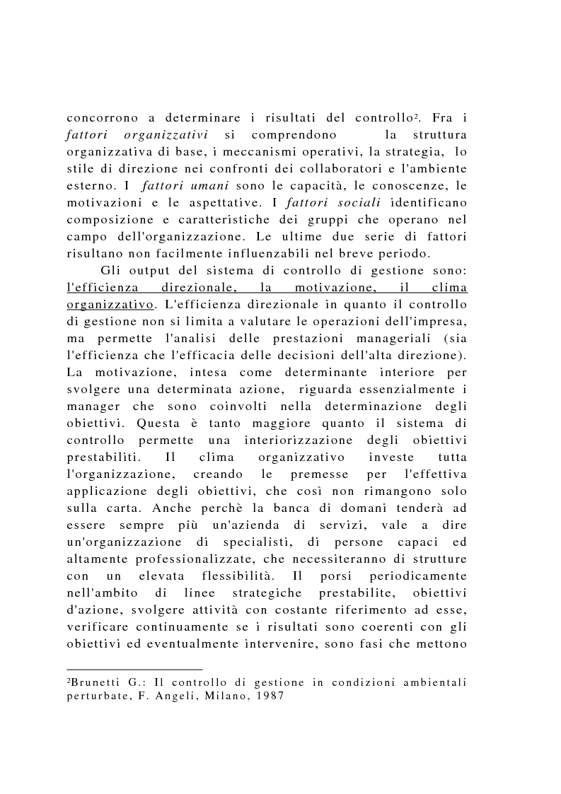 Anteprima della tesi: Il controllo di gestione negli istituti di credito, Pagina 14