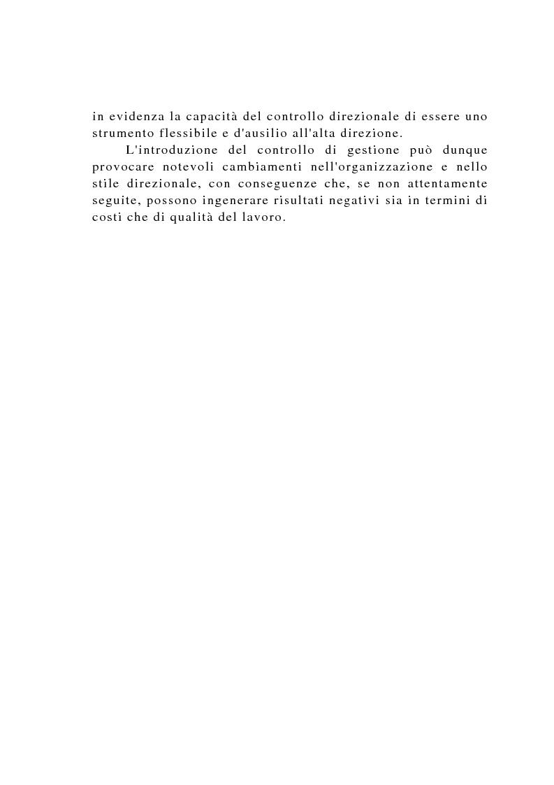 Anteprima della tesi: Il controllo di gestione negli istituti di credito, Pagina 15