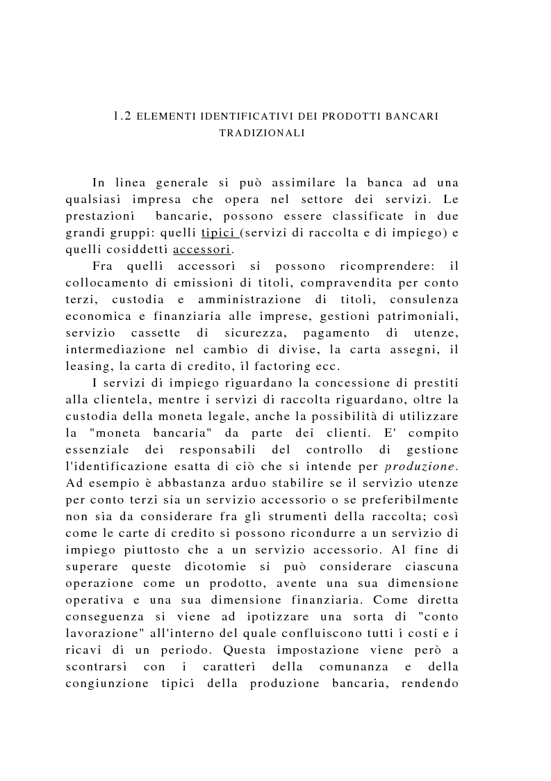 Anteprima della tesi: Il controllo di gestione negli istituti di credito, Pagina 7