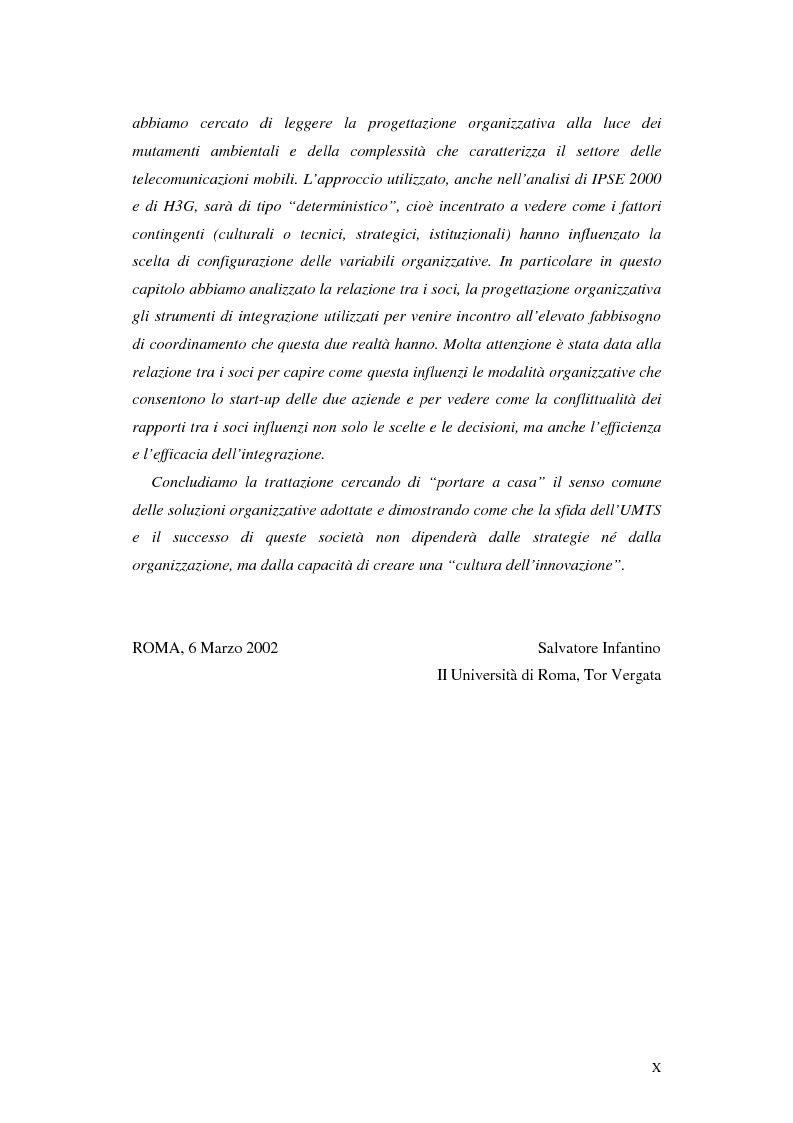 Anteprima della tesi: Le soluzioni organizzative adottate dagli operatori di telefonia mobile per lo sviluppo dell'Umts, Pagina 4