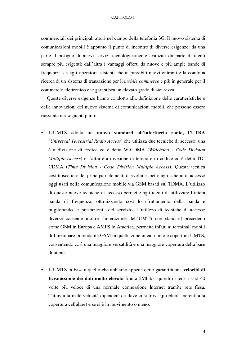Anteprima della tesi: Le soluzioni organizzative adottate dagli operatori di telefonia mobile per lo sviluppo dell'Umts, Pagina 8