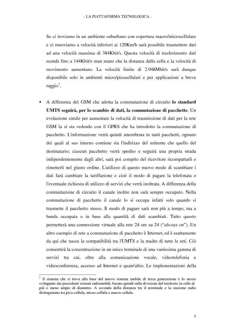 Anteprima della tesi: Le soluzioni organizzative adottate dagli operatori di telefonia mobile per lo sviluppo dell'Umts, Pagina 9