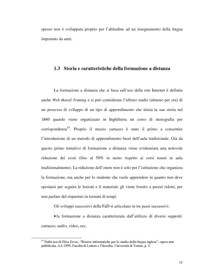 Anteprima della tesi: L'uso di Internet per l'apprendimento della lingua inglese, Pagina 13