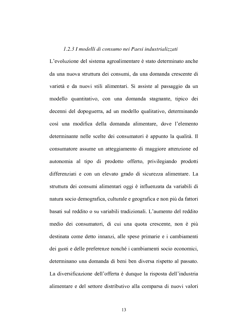 Anteprima della tesi: Le strategie di adattamento delle imprese locali di produzione tipica in relazione ai comportamenti di consumo, Pagina 13