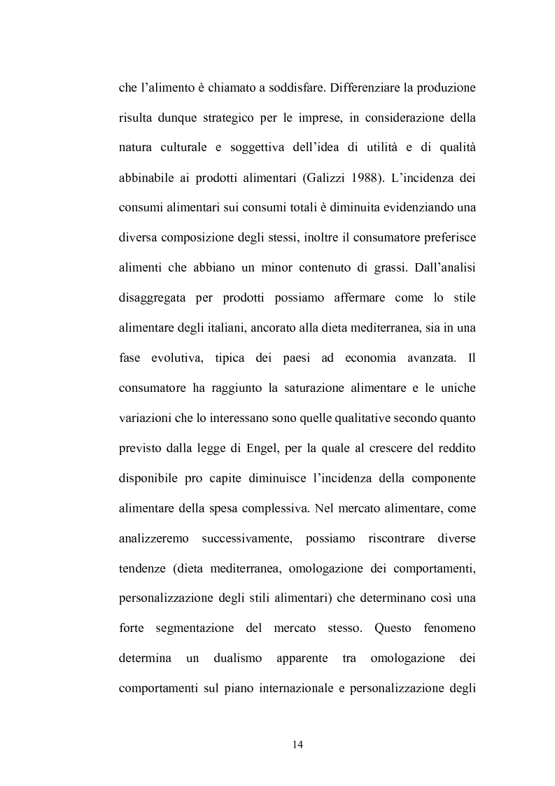 Anteprima della tesi: Le strategie di adattamento delle imprese locali di produzione tipica in relazione ai comportamenti di consumo, Pagina 14