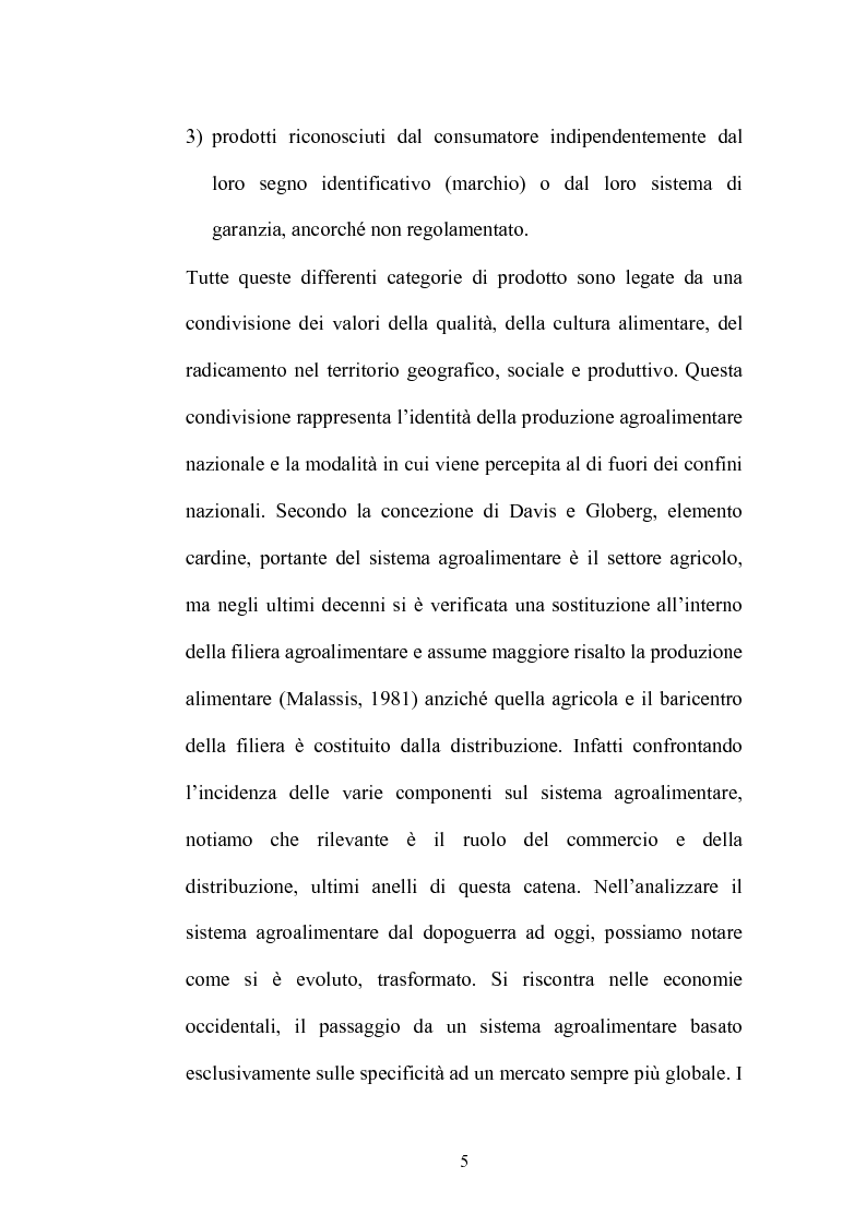 Anteprima della tesi: Le strategie di adattamento delle imprese locali di produzione tipica in relazione ai comportamenti di consumo, Pagina 5
