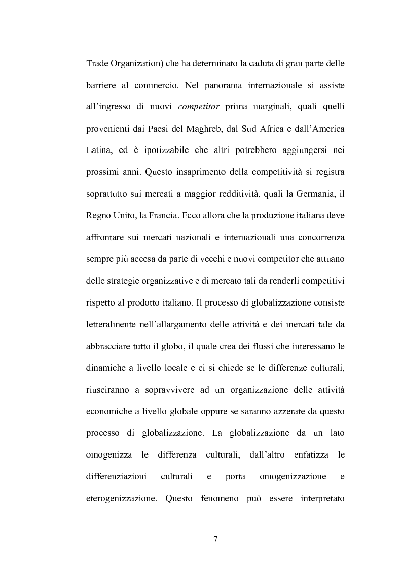 Anteprima della tesi: Le strategie di adattamento delle imprese locali di produzione tipica in relazione ai comportamenti di consumo, Pagina 7