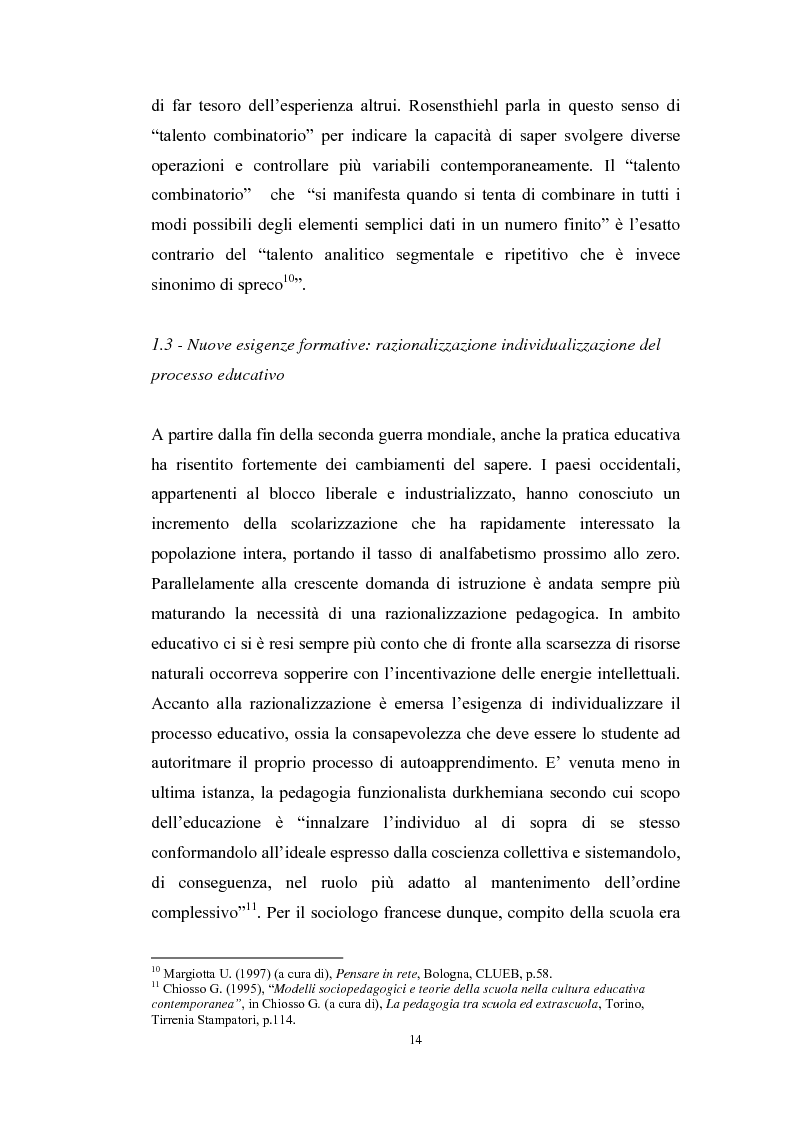 Anteprima della tesi: Tecnologie telematiche e riconversione professionale, Pagina 11