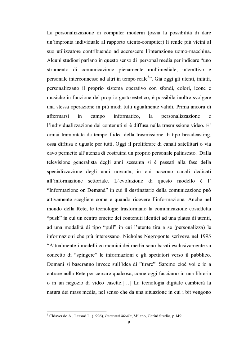 Anteprima della tesi: Tecnologie telematiche e riconversione professionale, Pagina 6