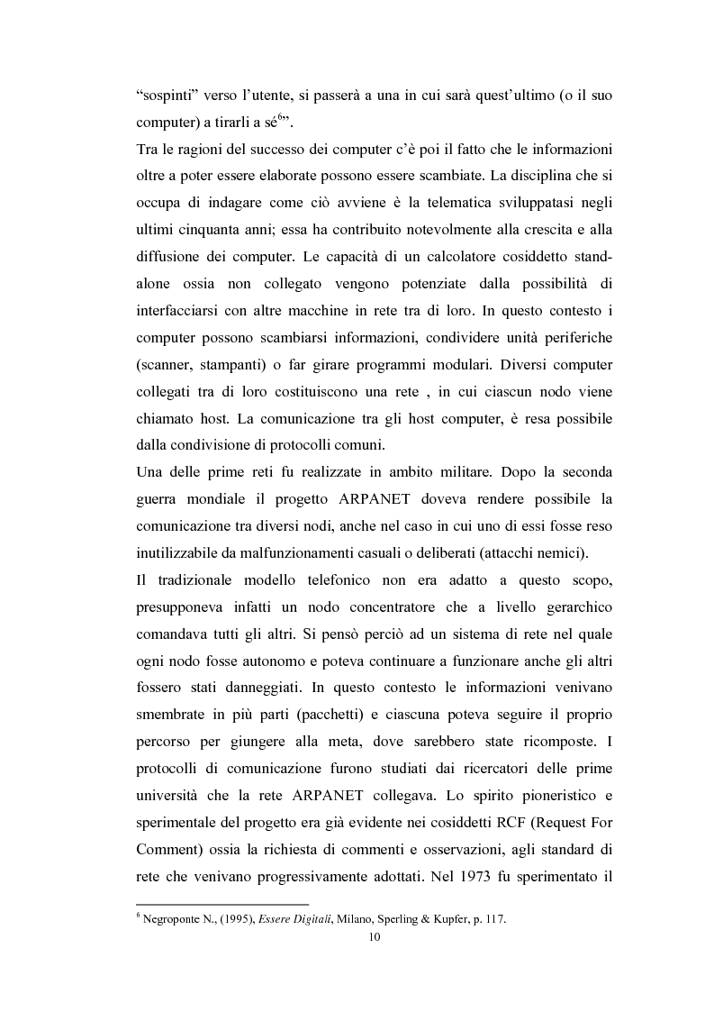 Anteprima della tesi: Tecnologie telematiche e riconversione professionale, Pagina 7