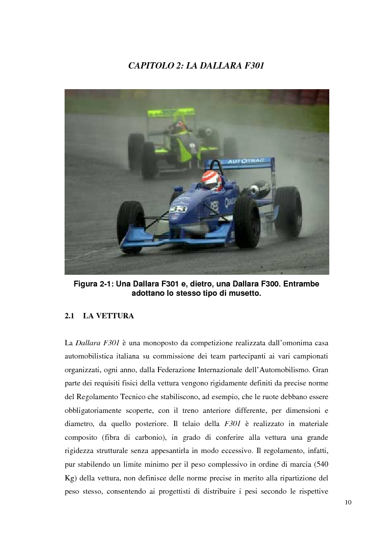 Anteprima della tesi: Bilancia estensimetrica sull'ala anteriore di una vettura di Formula 3, Pagina 10