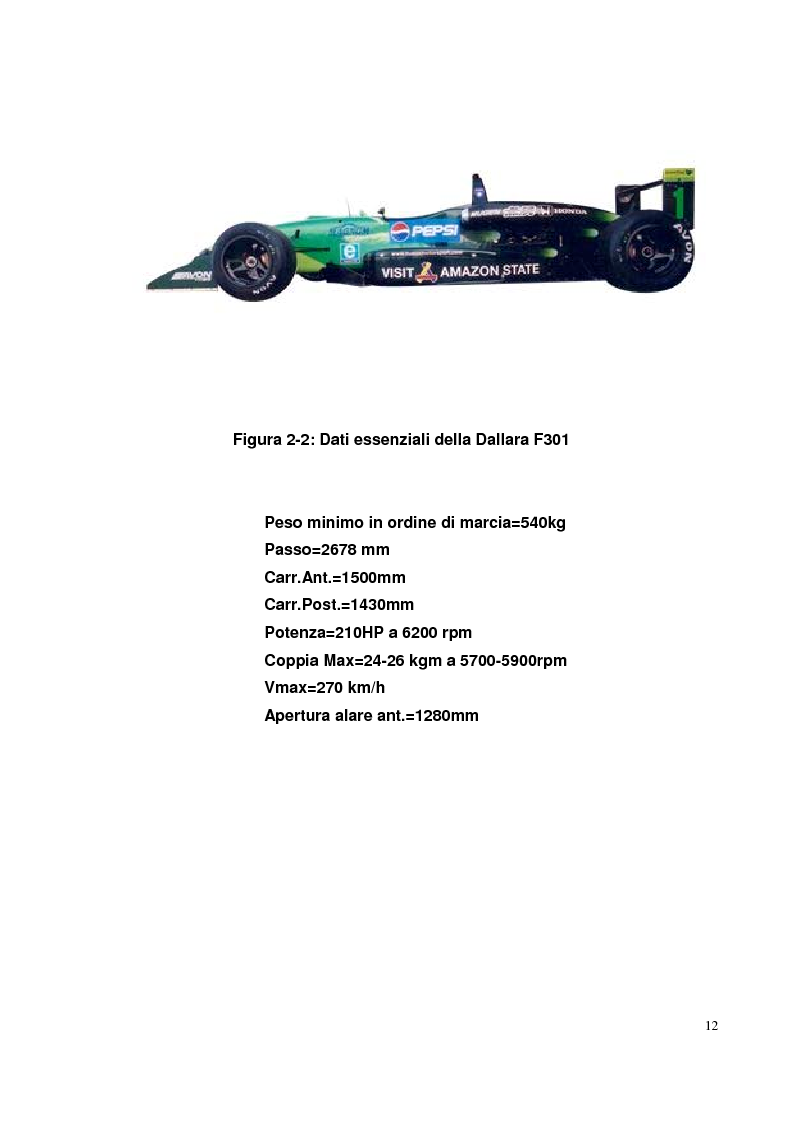 Anteprima della tesi: Bilancia estensimetrica sull'ala anteriore di una vettura di Formula 3, Pagina 12