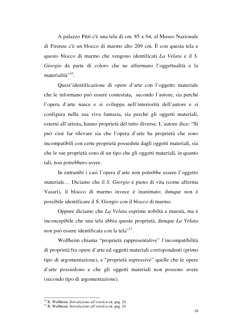 Anteprima della tesi: Il pensiero estetico di R. Wollheim, Pagina 10