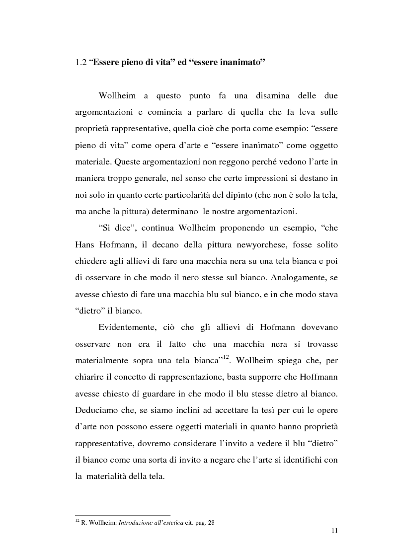 Anteprima della tesi: Il pensiero estetico di R. Wollheim, Pagina 11