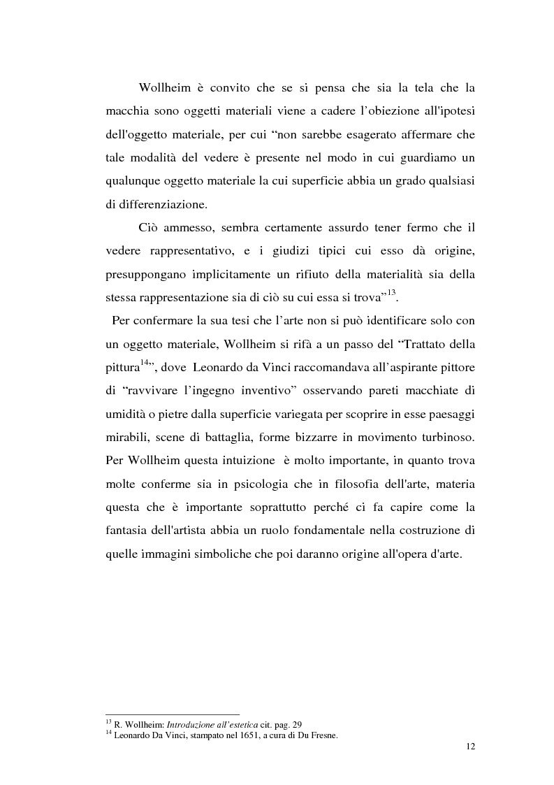 Anteprima della tesi: Il pensiero estetico di R. Wollheim, Pagina 12