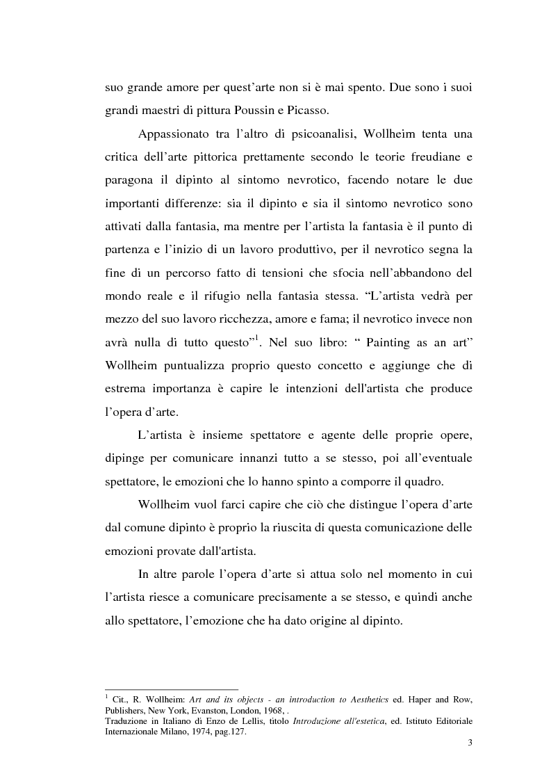 Anteprima della tesi: Il pensiero estetico di R. Wollheim, Pagina 3