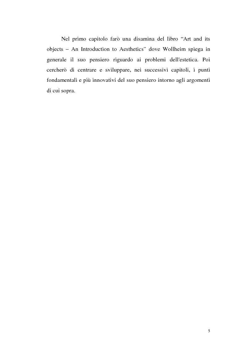 Anteprima della tesi: Il pensiero estetico di R. Wollheim, Pagina 5