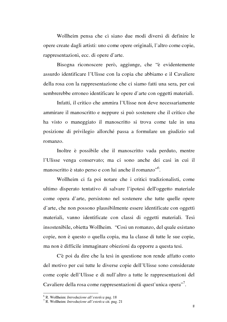 Anteprima della tesi: Il pensiero estetico di R. Wollheim, Pagina 8