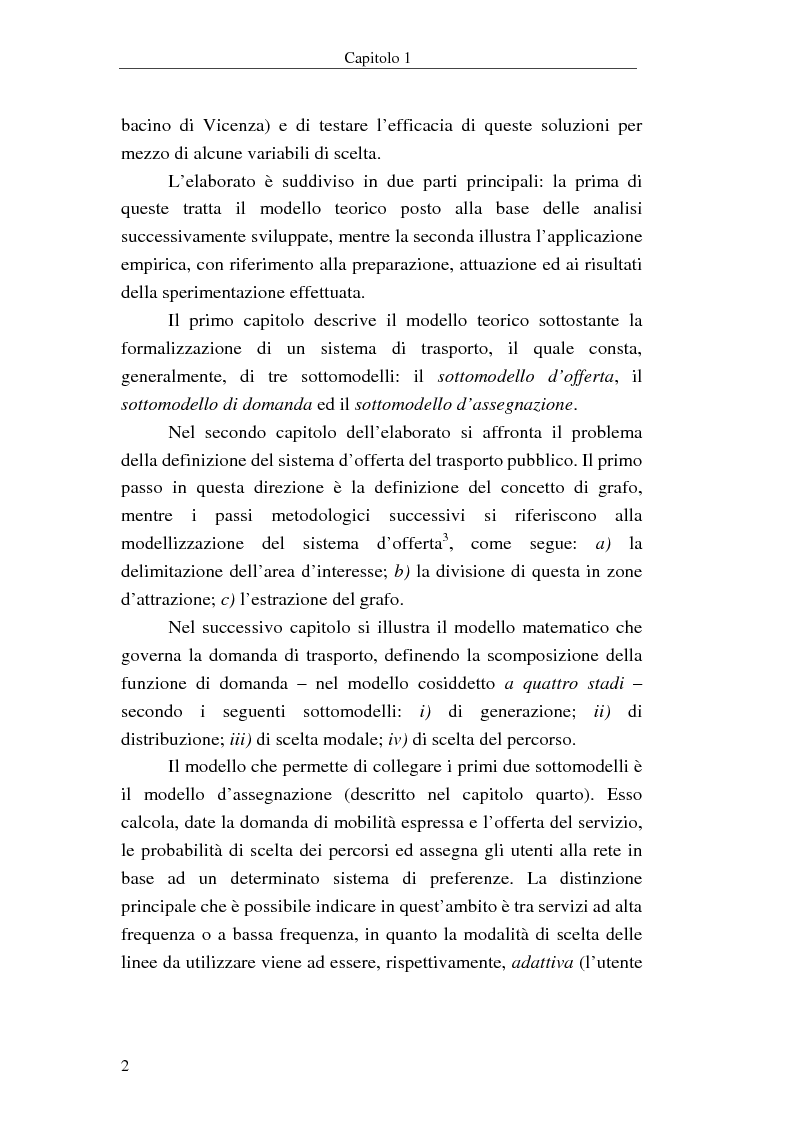 Anteprima della tesi: Costruzione di scenari per il trasporto pubblico nel Vicentino, Pagina 2
