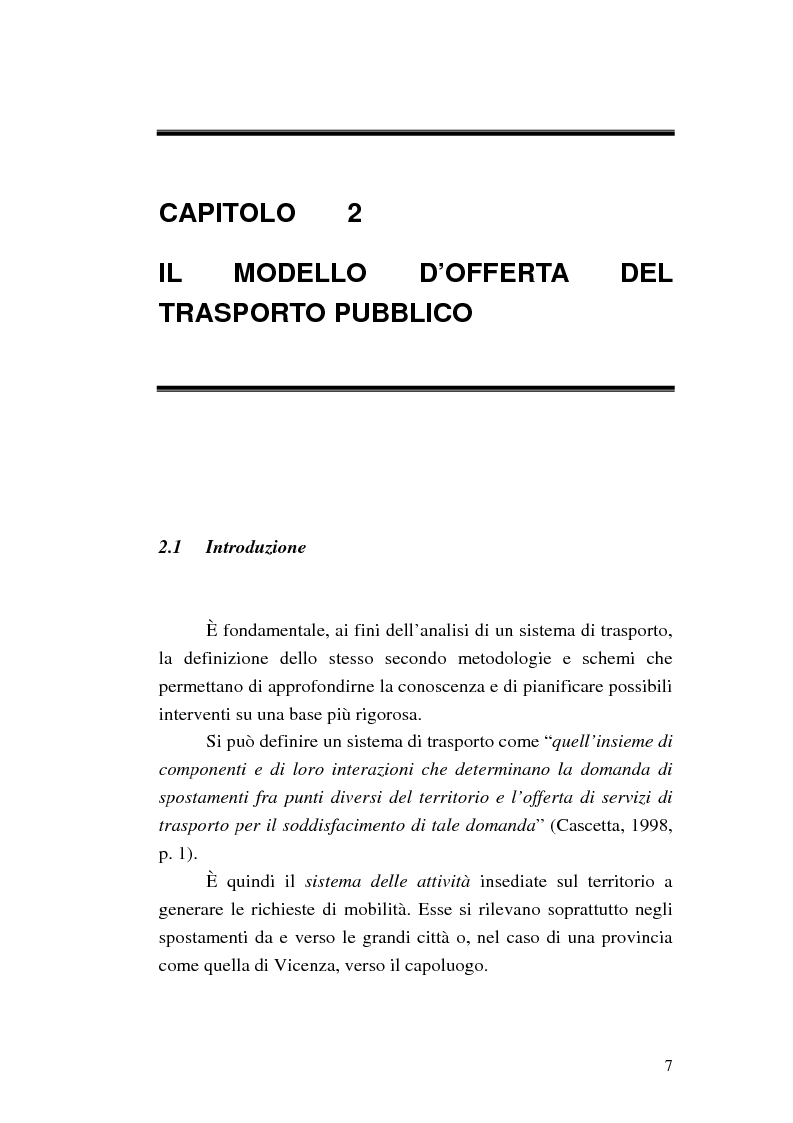 Anteprima della tesi: Costruzione di scenari per il trasporto pubblico nel Vicentino, Pagina 5