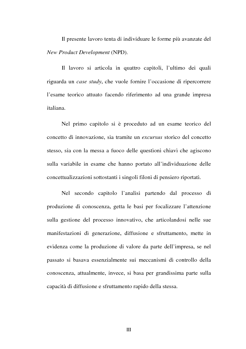 Anteprima della tesi: Lo sviluppo di nuovi prodotti. Il caso Merloni, Pagina 3