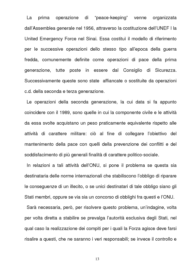 Anteprima della tesi: La responsabilità per gli illeciti delle organizzazioni internazionali, Pagina 13