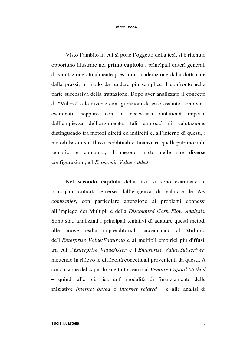 Anteprima della tesi: Le opzioni reali: un approccio per la valutazione di aziende che operano in contesti di elevata incertezza, Pagina 3