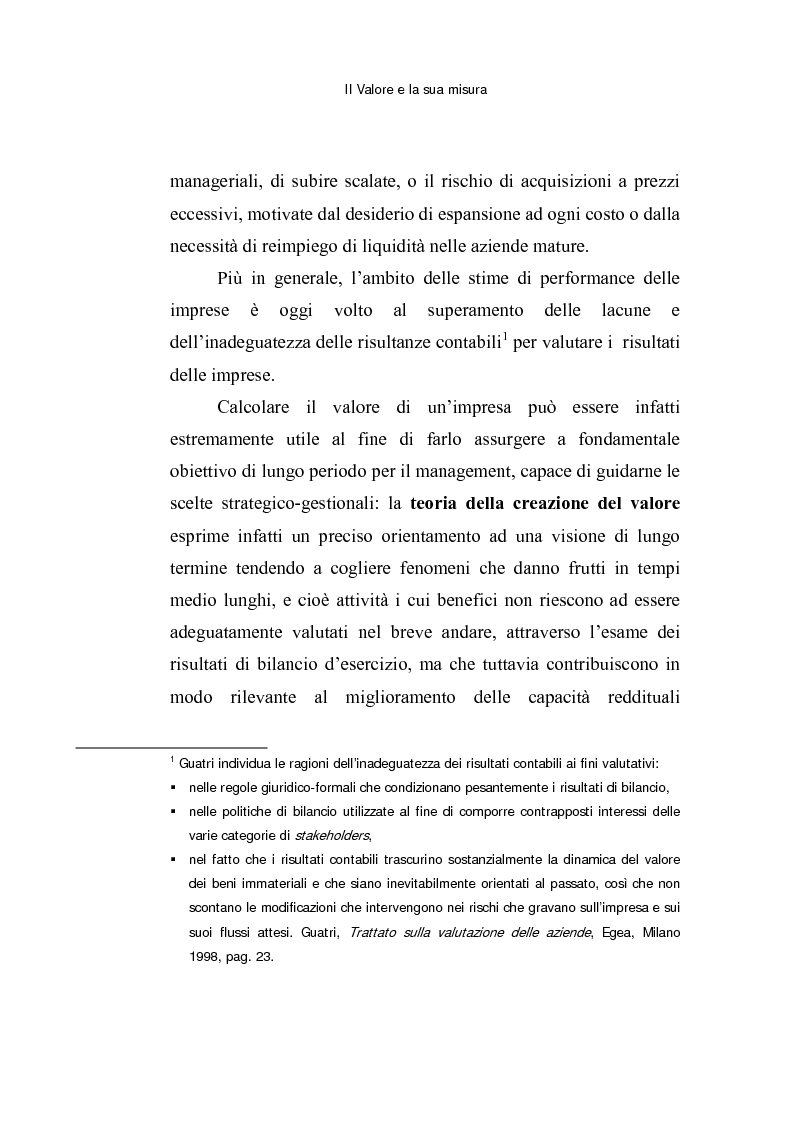 Anteprima della tesi: Le opzioni reali: un approccio per la valutazione di aziende che operano in contesti di elevata incertezza, Pagina 7