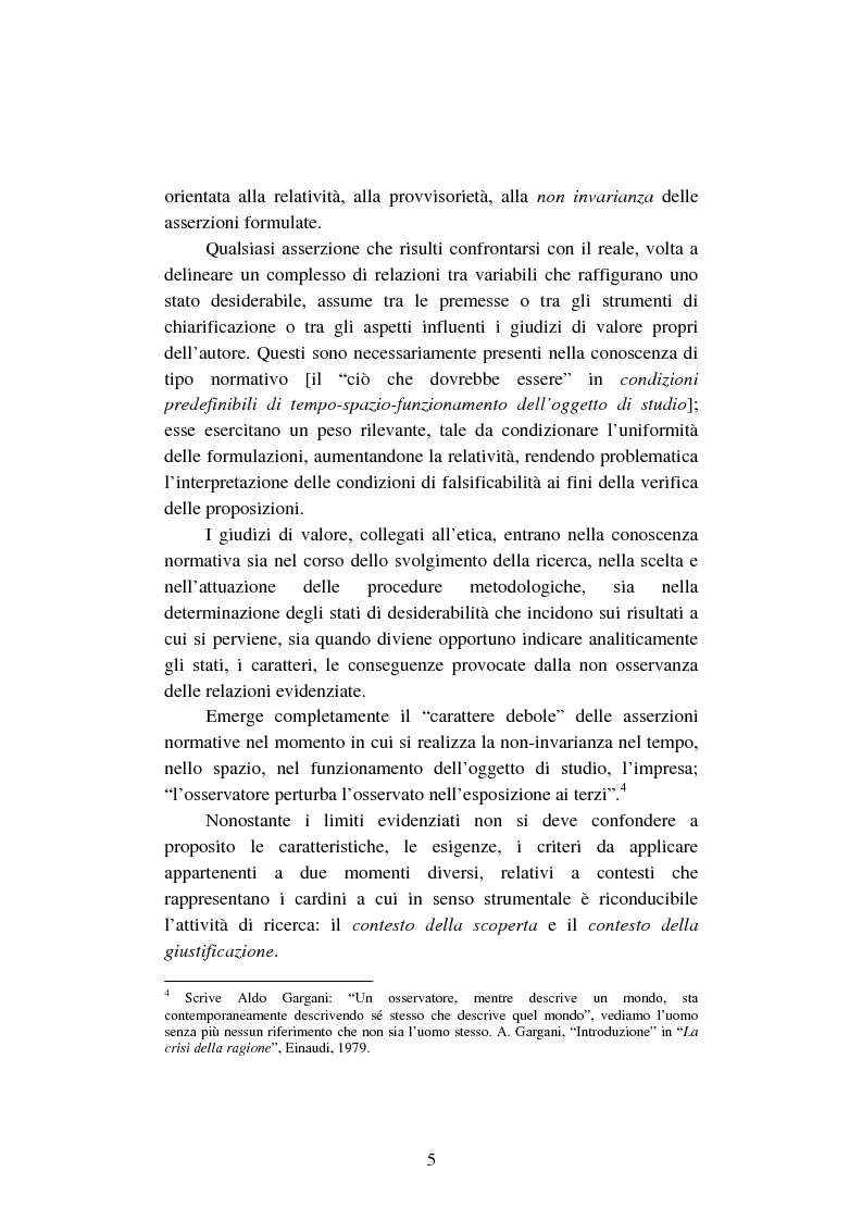 Anteprima della tesi: La creazione e lo sviluppo della conoscenza nell'impresa - L'informazione come risorsa strategica - Note metodologiche, Pagina 10