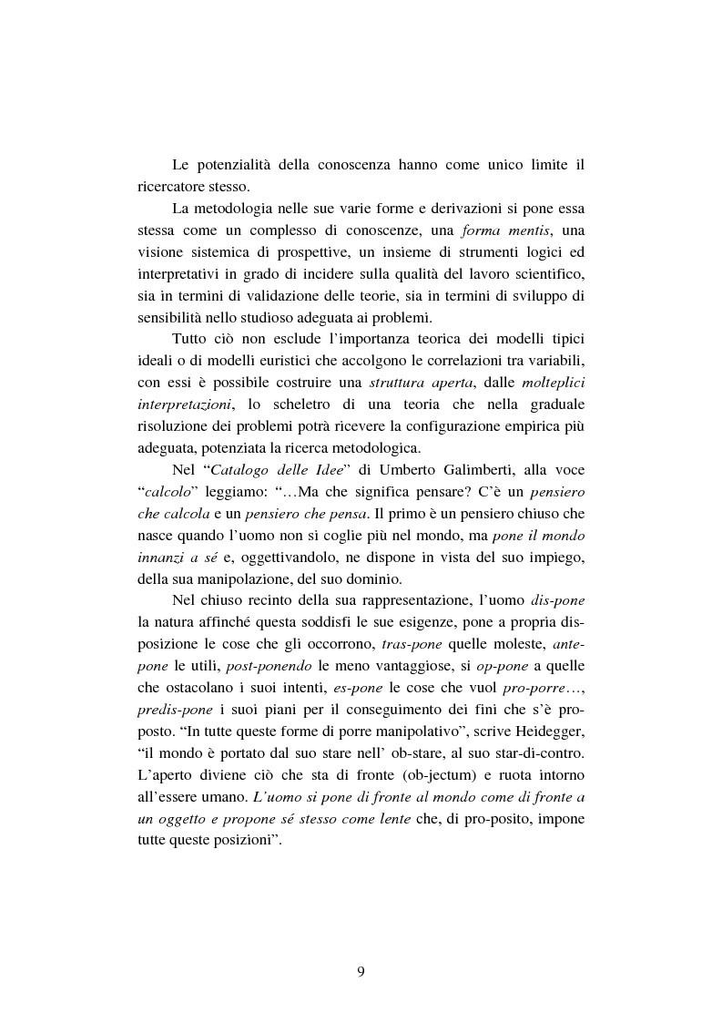 Anteprima della tesi: La creazione e lo sviluppo della conoscenza nell'impresa - L'informazione come risorsa strategica - Note metodologiche, Pagina 14