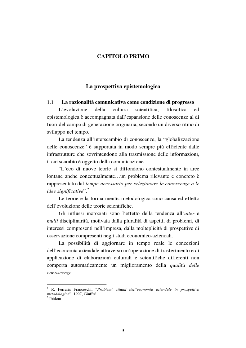 Anteprima della tesi: La creazione e lo sviluppo della conoscenza nell'impresa - L'informazione come risorsa strategica - Note metodologiche, Pagina 8