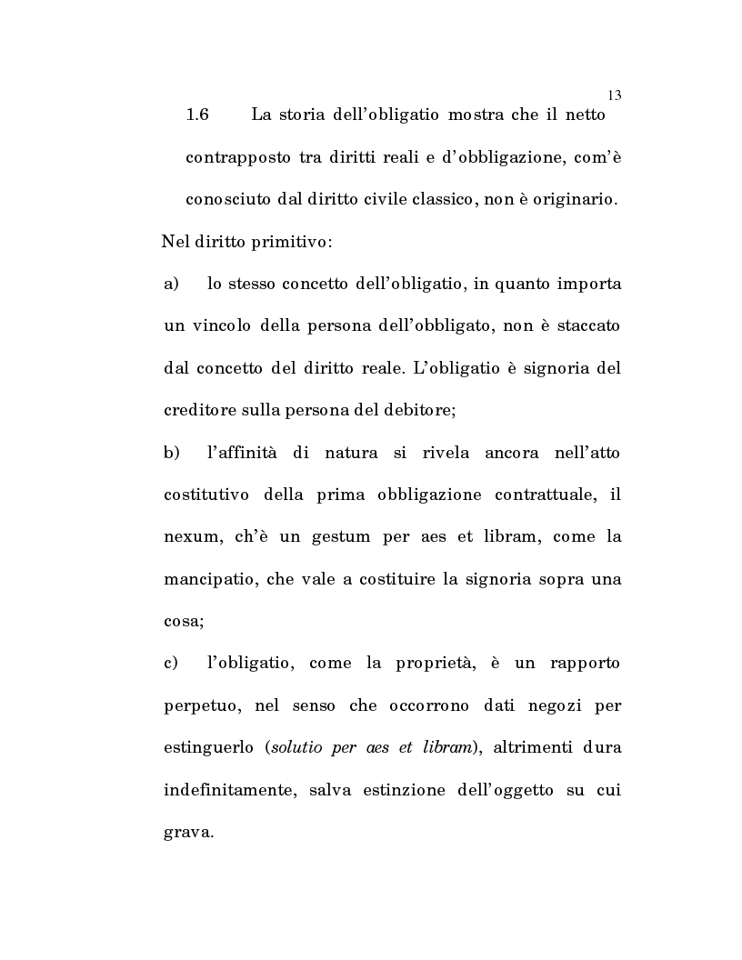 Anteprima della tesi: L'estinzione fittizia del rapporto obbligatorio, Pagina 11