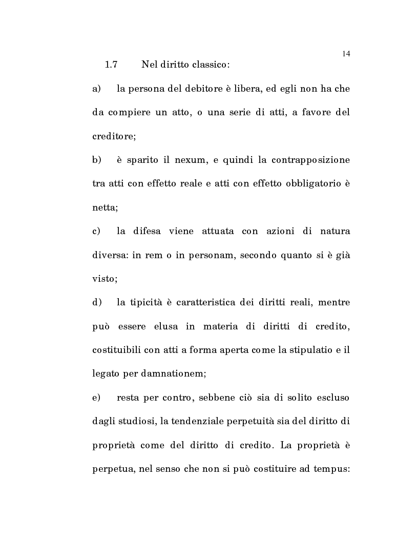 Anteprima della tesi: L'estinzione fittizia del rapporto obbligatorio, Pagina 12