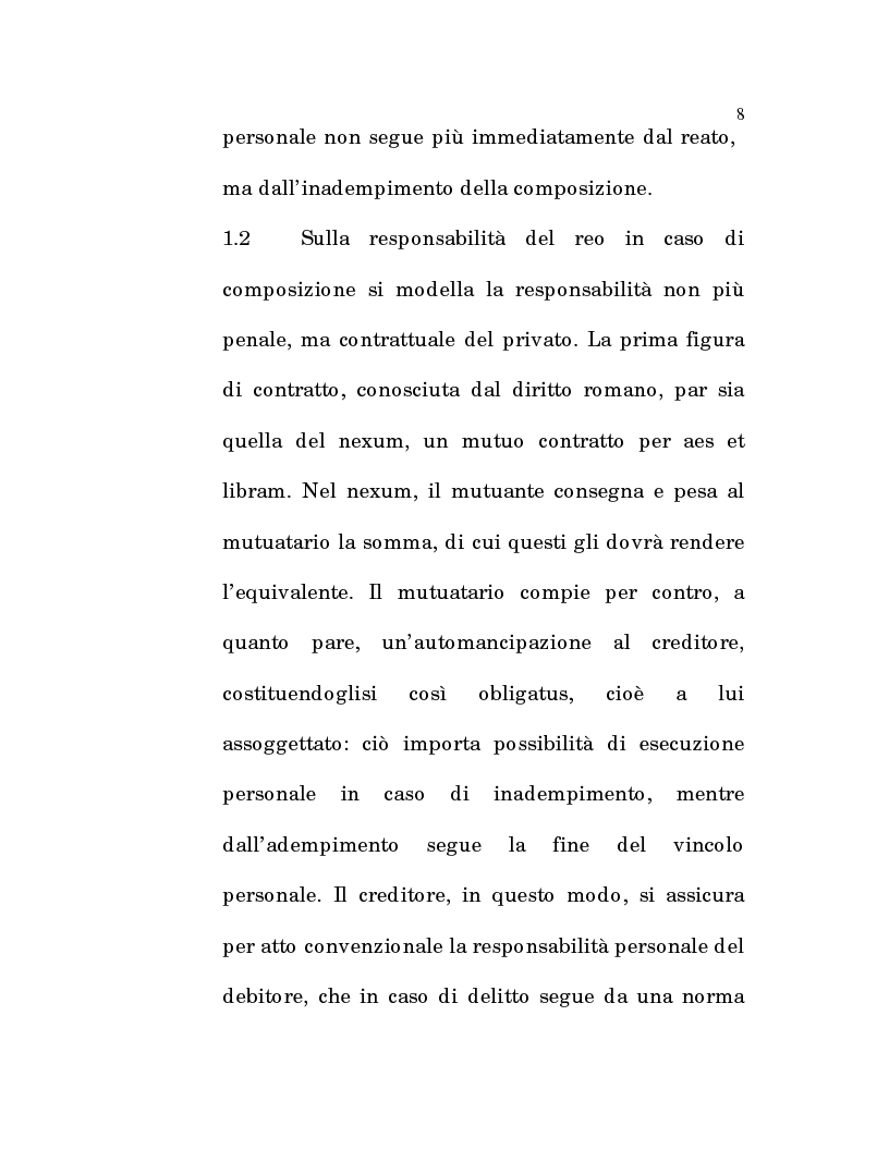 Anteprima della tesi: L'estinzione fittizia del rapporto obbligatorio, Pagina 6