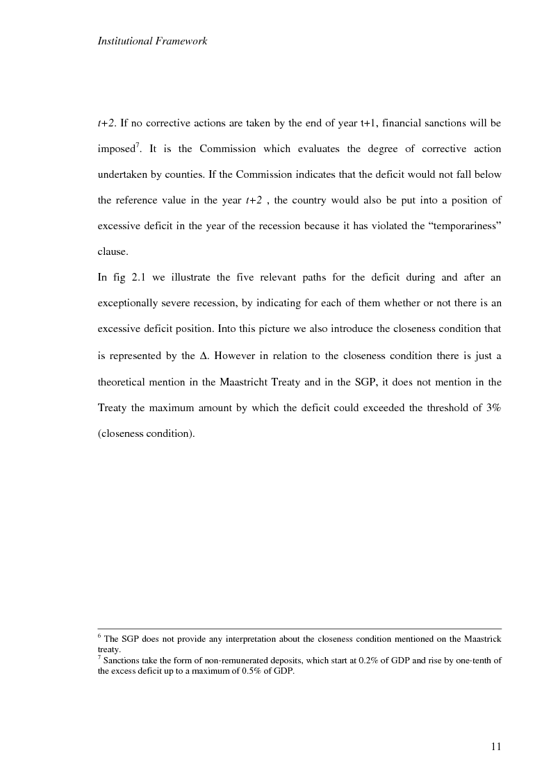 Anteprima della tesi: Fiscal Rules in European Monetary Union: a Comparison between Stability and Growth Pact and the Golden Rule, Pagina 8