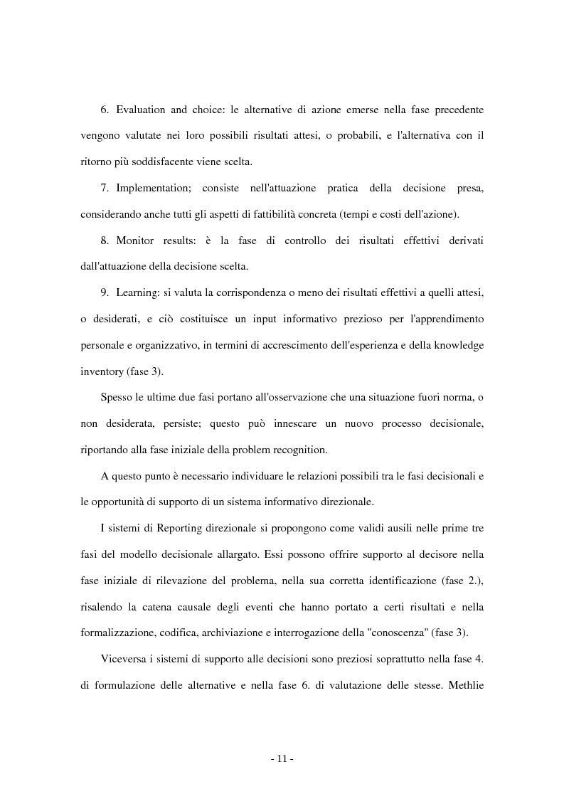 Anteprima della tesi: I sistemi di supporto alle decisioni aziendali ''Decision Support System'', Pagina 8
