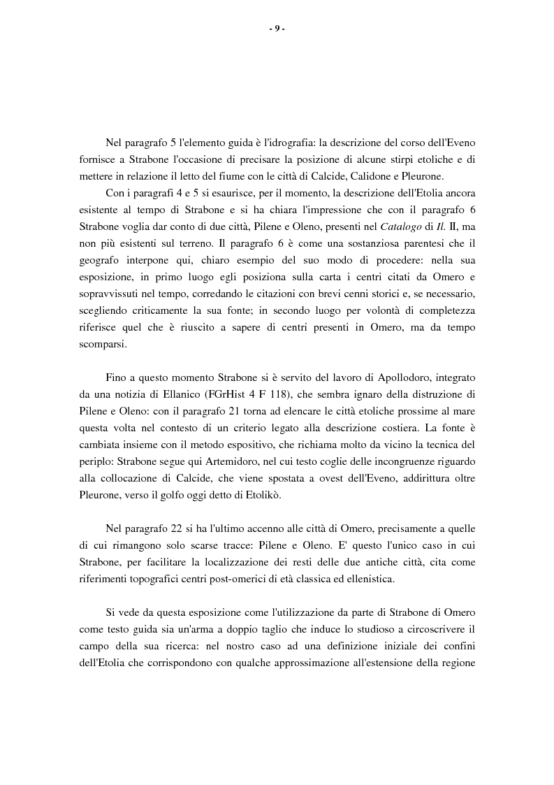 Anteprima della tesi: L'Etolia arcaica e il centro di Thermos, Pagina 7