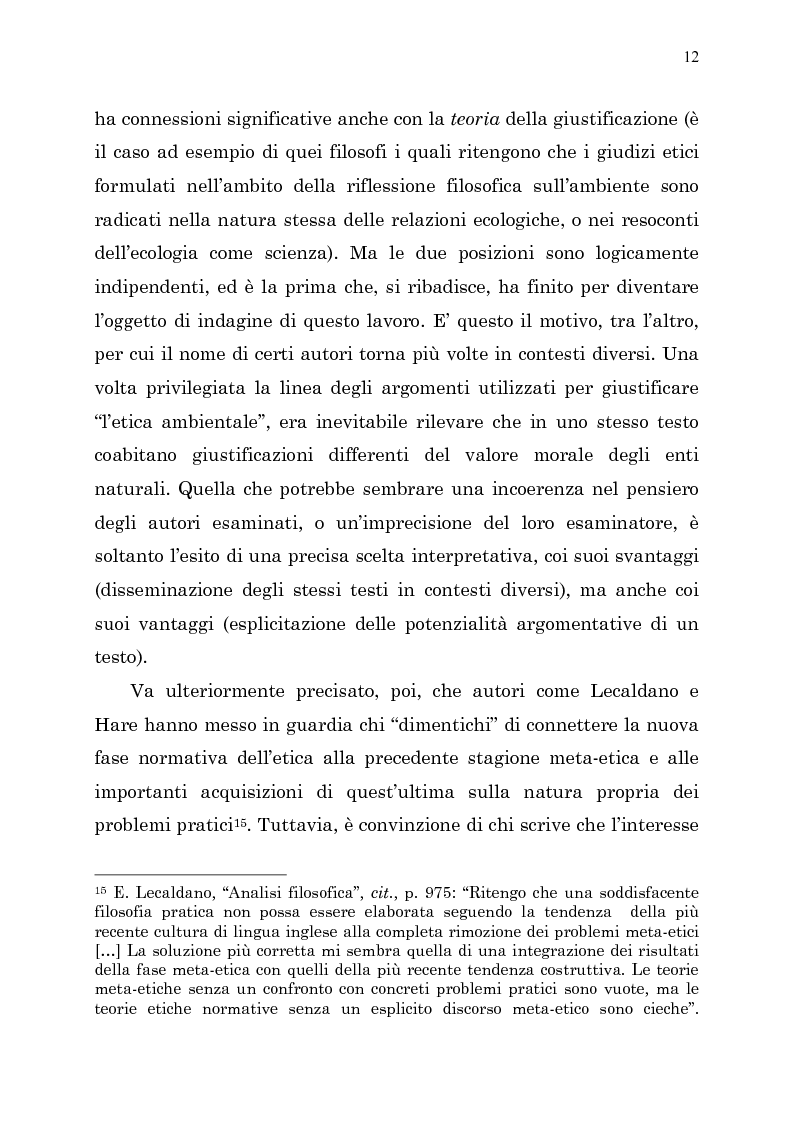 Anteprima della tesi: Etica e ambiente, Pagina 10